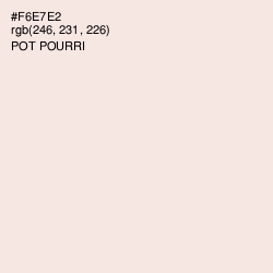 #F6E7E2 - Pot Pourri Color Image